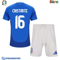 Fotballdrakt Barn Italia Bryan Cristante #16 Hjemmedraktsett EM 2024 Kortermet (+ Korte bukser)